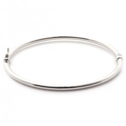 Bracelet jonc en or 750/000 blanc CARADOR