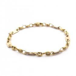 Bracelet en or jaune 750/000 maille marine creuse de chez CARADOR