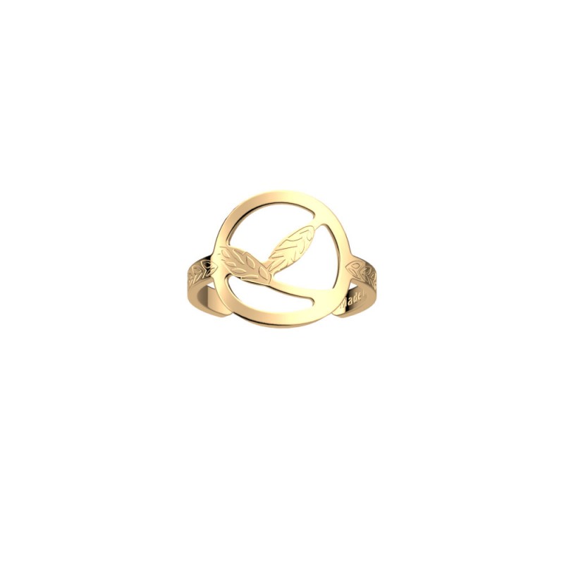 BAGUE LES GEORGETTES ÉPIS DE BLÉ LAITON DORÉ 16MM