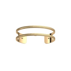 Bracelet femme Les Georgettes Manchette Pure tresse 14 mm dorée