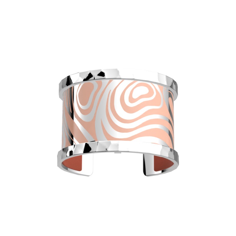 CUIR MANCHETTE LES GEORGETTES MARBRE / BLUSH 40 MM