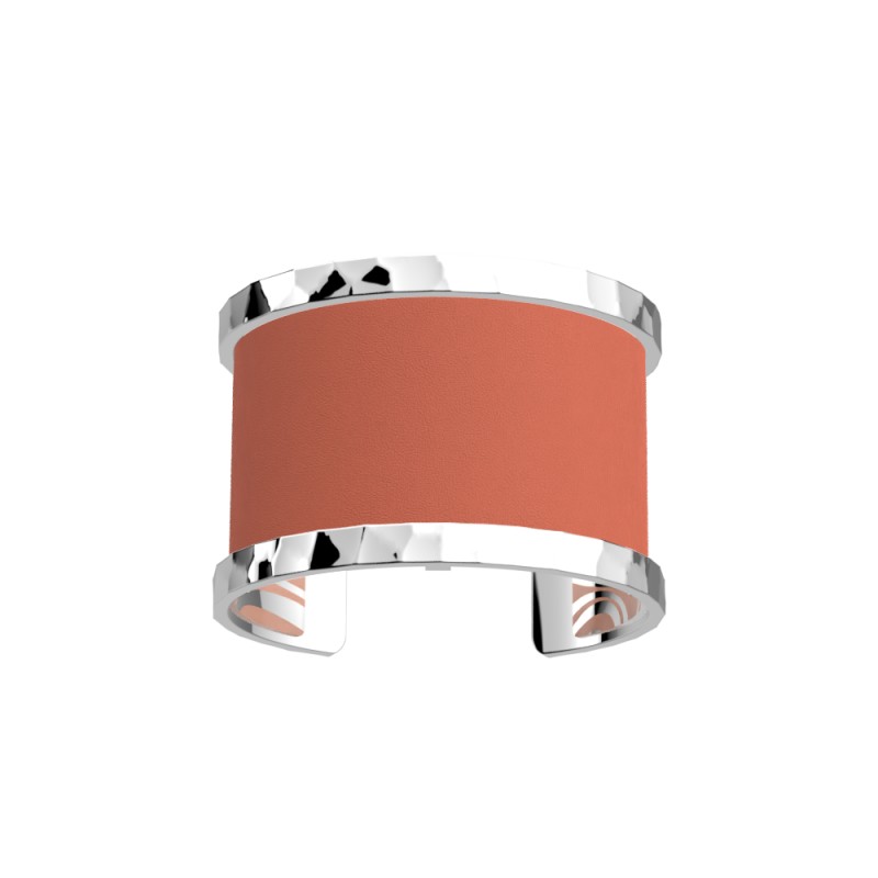 CUIR MANCHETTE LES GEORGETTES MARBRE / BLUSH 40 MM
