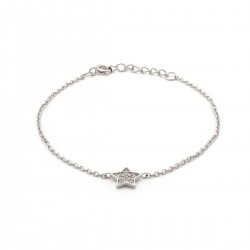 Bracelet argent femme CARADOR motif étoile