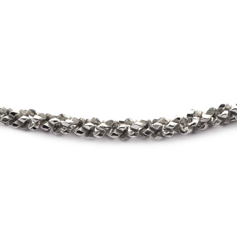 Bracelet maille fantaisie en argent 925/000