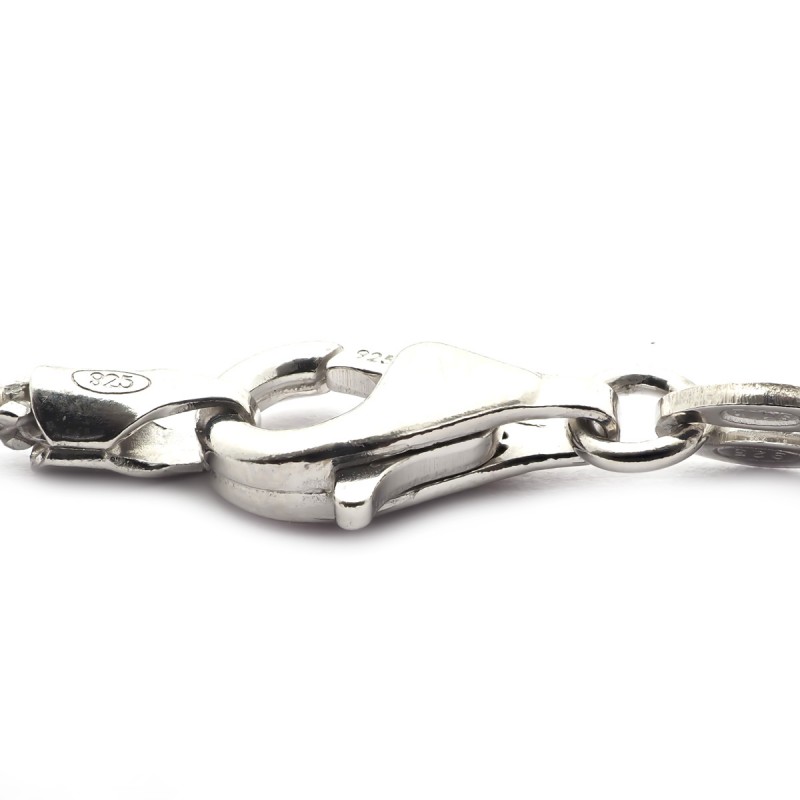 Bracelet maille fantaisie en argent 925/000
