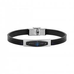 Bracelet Homme Maserati noir en résine