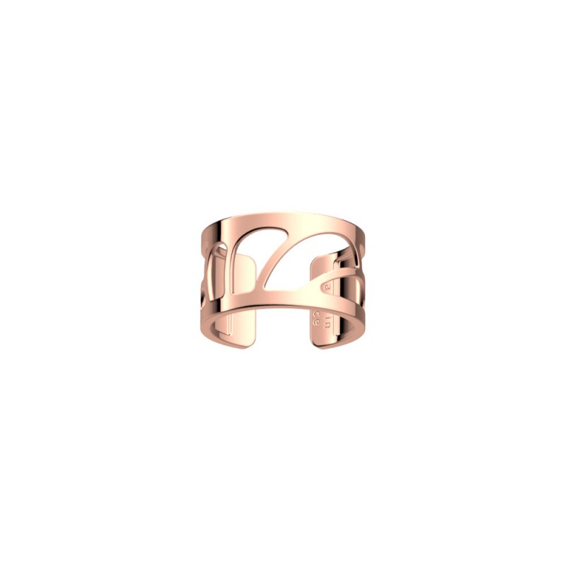 BAGUE LES GEORGETTES CHANTILLY LAITON DORÉ ROSE 12 MM