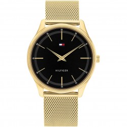 Montre Homme tommy hilfiger seul le temps acier doré et noir
