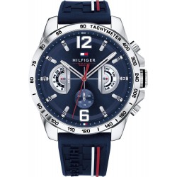 Montre homme tommy hilfiger collection Decker silicone bleu