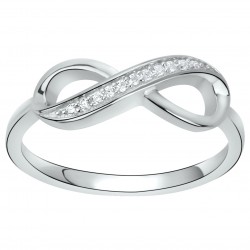Bague fantaisie Carador en argent 925/000 motif infini