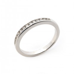 Bague type alliance argent femme carador