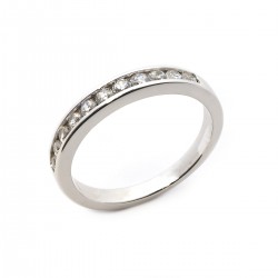 Bague alliance argent femme carador