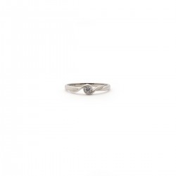 Bague solitaire oxyde de zirconium