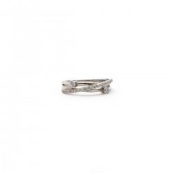 Bague Femme carador argent 925/000 incrustée d'oxydes de zirconium