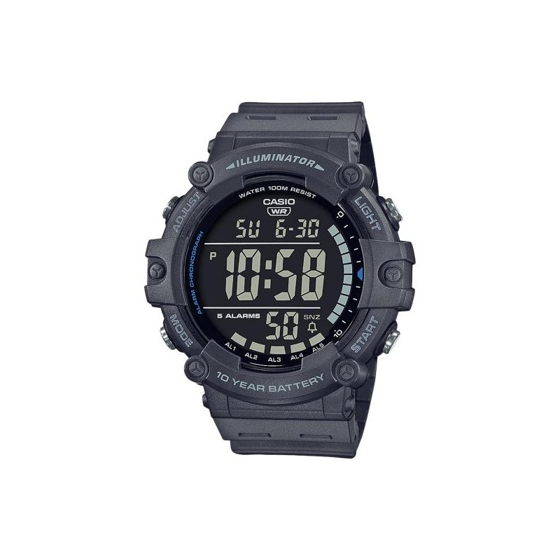 Montre digitale Casio bracelet résine noir