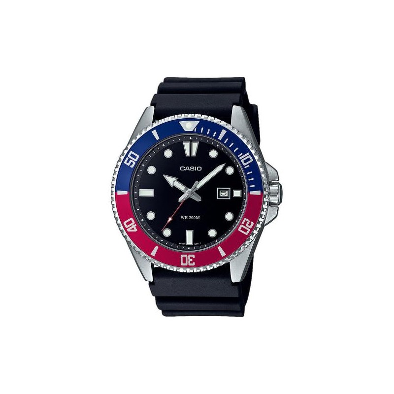 Montre analogique Casio bracelet résine noir