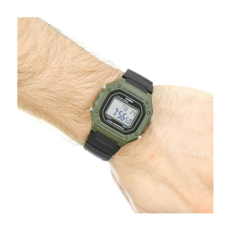 Montre digitale Casio bracelet résine noir