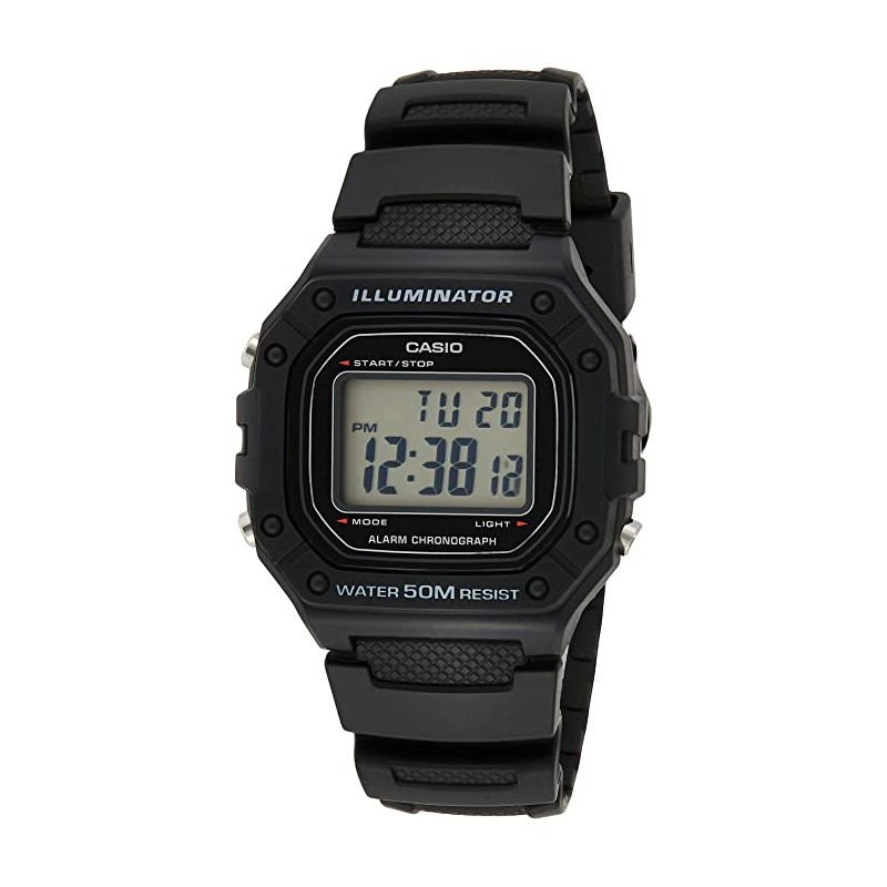 Montre digitale Casio bracelet résine noir