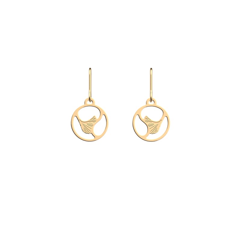 BOUCLES D'OREILLES LES GEORGETTES FLAMENCO LAITON DORÉ 16 MM