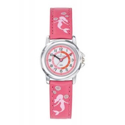 Montre Certus enfant sirène bracelet cuir rouge