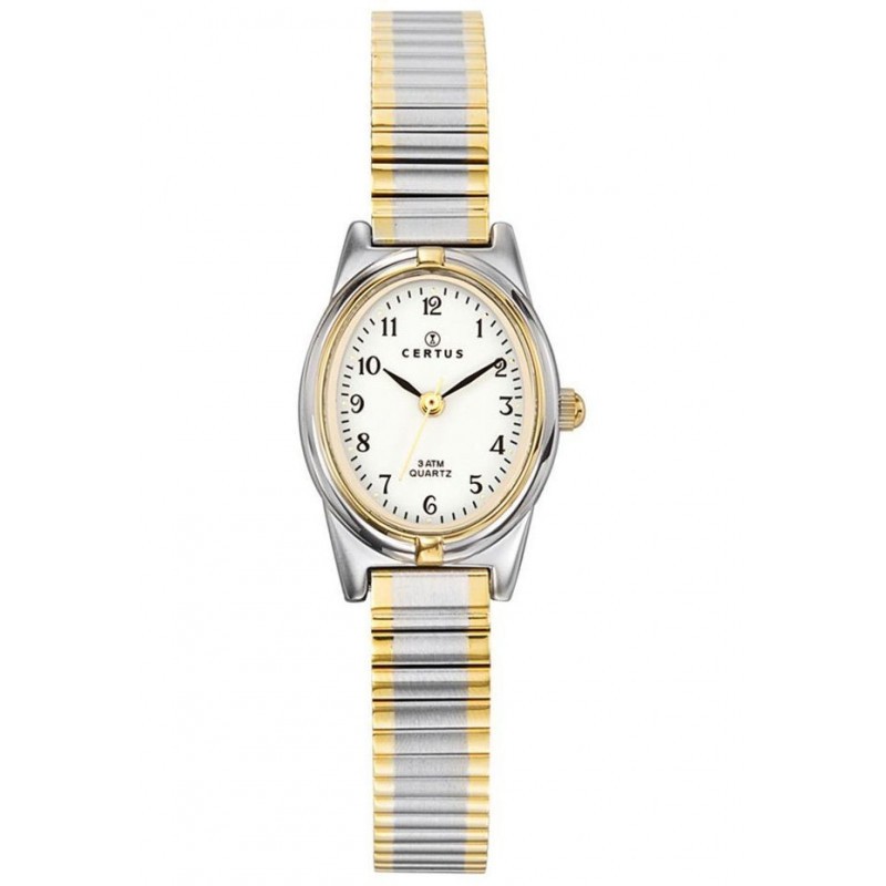Montre analogique Certus bracelet acier bicolore