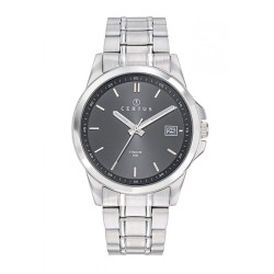 MONTRE CERTUS HOMME ACIER ARGENTÉ CADRAN NOIR