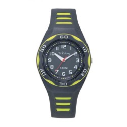 Montre TEKDAY Enfant  silicone noir et vert