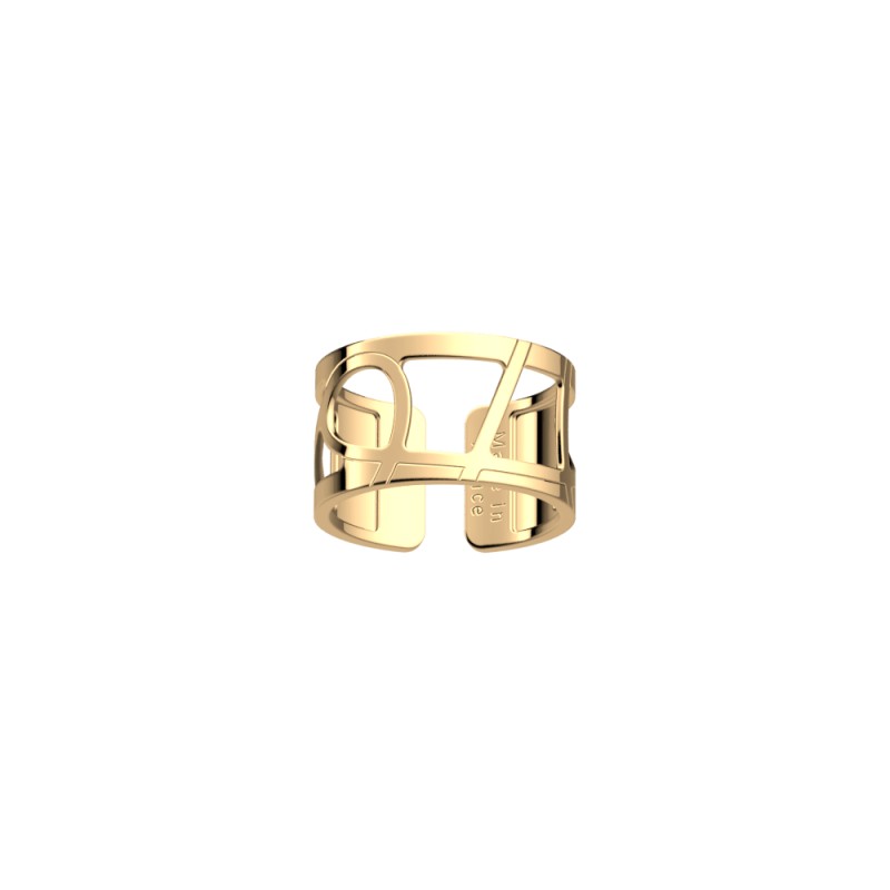 BAGUE LES GEORGETTES VALSE LAITON DORÉ 12 MM