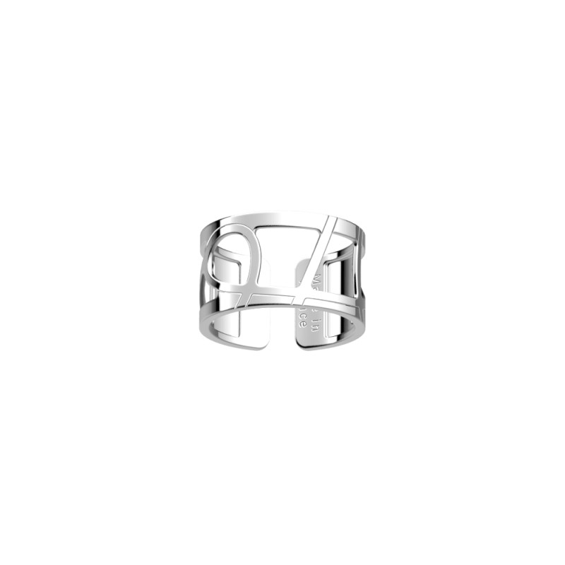 BAGUE LES GEORGETTES VALSE LAITON ARGENTÉ 12 MM