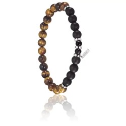 Bracelet Lotus Homme Oeil de Tigre