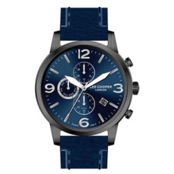 Montre Lee Cooper Homme Bracelet cuir bleu