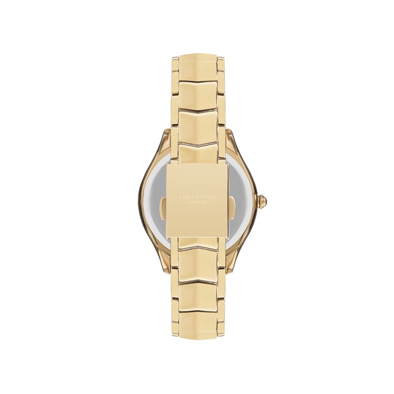 Montre Lee Cooper Femme Bracelet acier doré
