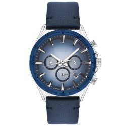 Montre Lee Cooper Homme Bracelet cuir bleu