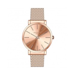 Montre Lee Cooper Femme Bracelet doré rose mailles milanaises