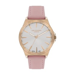 Montre Lee Cooper Femme Bracelet en cuir rose