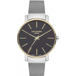 Montre Lee Cooper Femme Bracelet argenté mailles milanaises