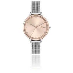 Montre Lacoste Femme Bracelet argenté mailles milanaises