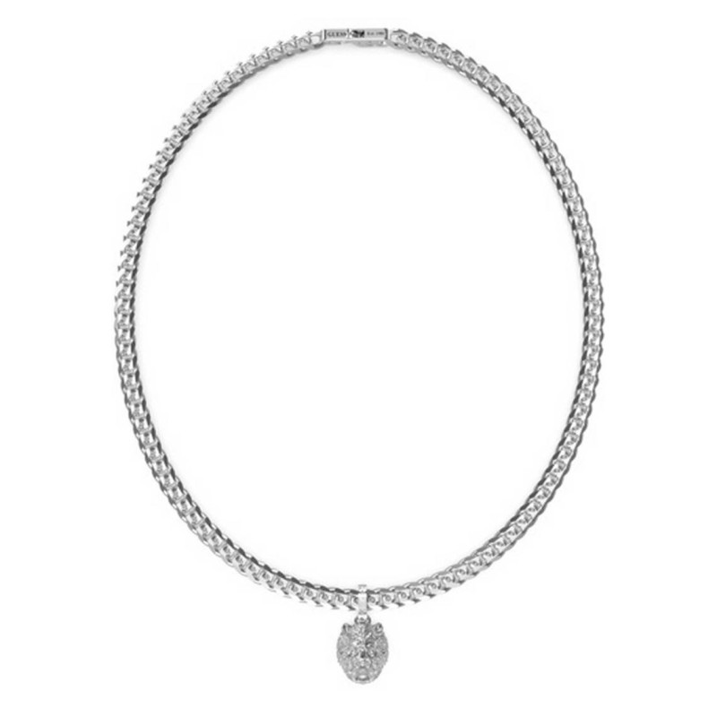 Collier GUESS collection LION KING acier argenté