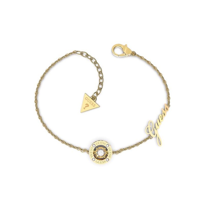 Bracelet Guess collection Solitaire acier doré
