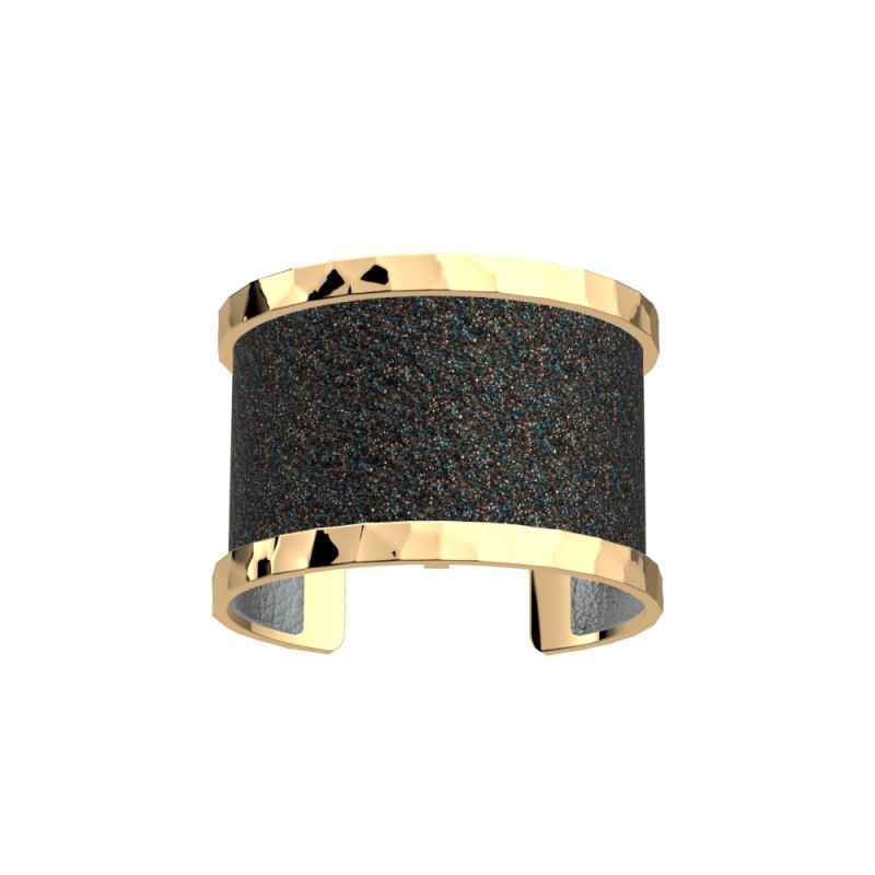 CUIR MANCHETTE LES GEORGETTES ALUMINIUM / VOIE LACTEE 40MM