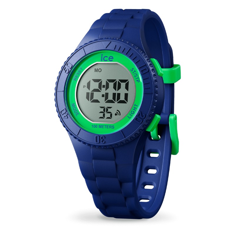 Montre Numérique Ice Watch Collection Ice Digit Bracelet Silicone Bleu