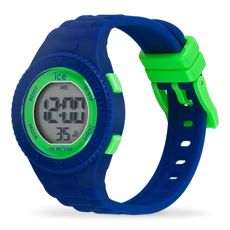 Montre Numérique Ice Watch Collection Ice Digit Bracelet Silicone Bleu