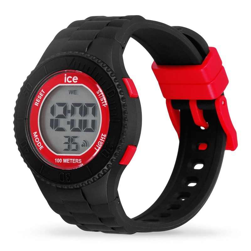 Montre Numérique Ice Watch Collection Ice Digit Bracelet Silicone Noir