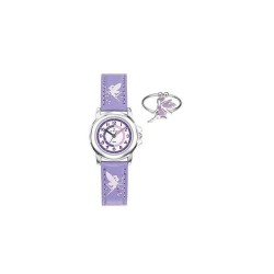 Montre enfant Certus coeurs violette