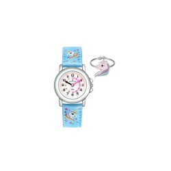 MONTRE CERTUS FILLE EN CUIR BLEU