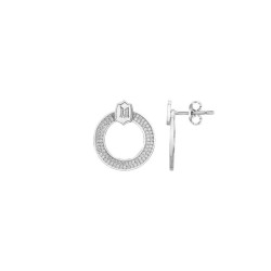Boucles d'oreilles Clous Femme Iconique Victoria Magdalena Argent 925/000 et Oxydes de zirconium incolores