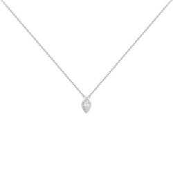 Collier Solitaire Femme Iconique Victoria Magdalena en Argent 925/000 et Oxydes de zirconium