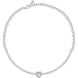 Collier Morellato Coeur cristal en argent 925/000 avec des cristaux incolore