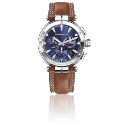 Montre Homme Michel Herbelin Collection NEWPORT CHRONO Cuir Marron