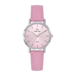 Montre Femme GO  bracelet cuir rose